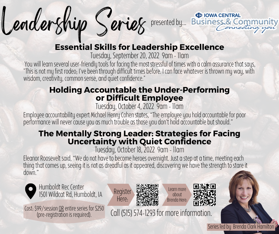 Leadership Series presented by Iowa Central Community College Photo